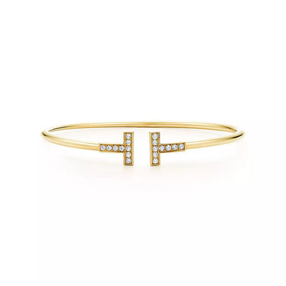 [Clover Jewelry]T BRACELET 1.8MM GOLD DIAMOND