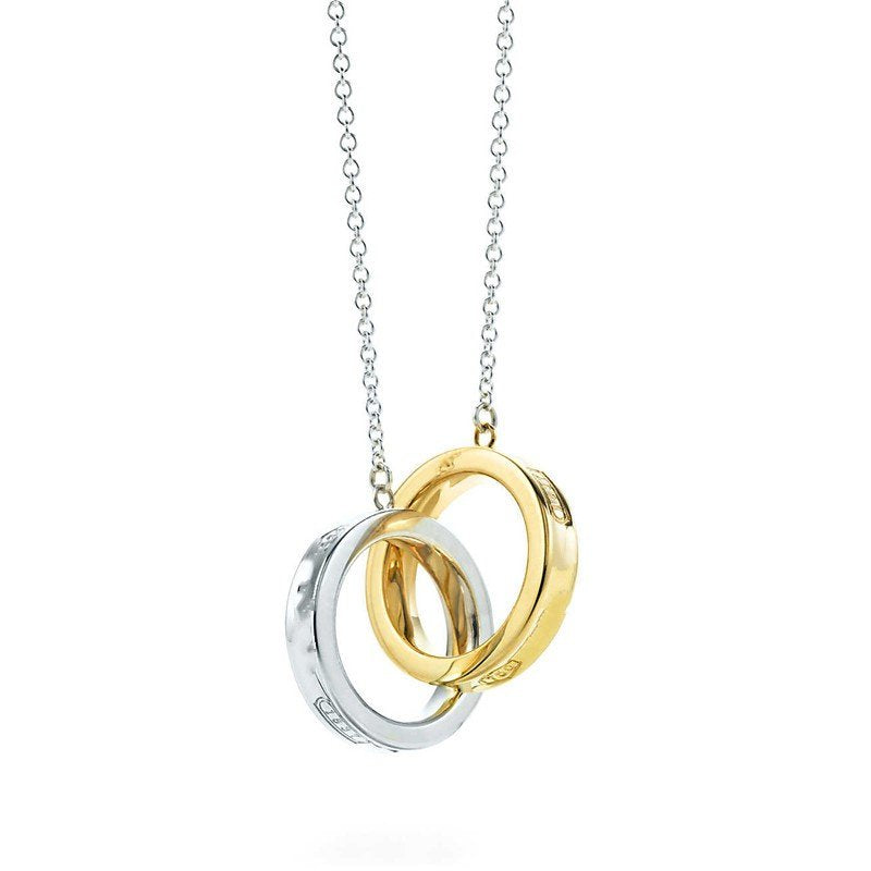 [Clover Jewelry]INTERLOCKING CIRCLES PENDANT SMALL NECKLACE