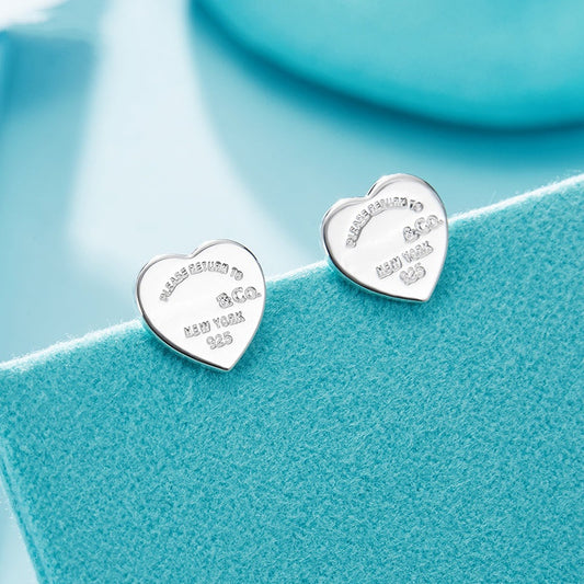 [Clover Jewelry]RETURN TO TIF LOVE SILVER EARRINGS