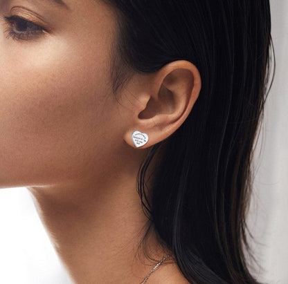 [Clover Jewelry]RETURN TO TIF LOVE SILVER EARRINGS