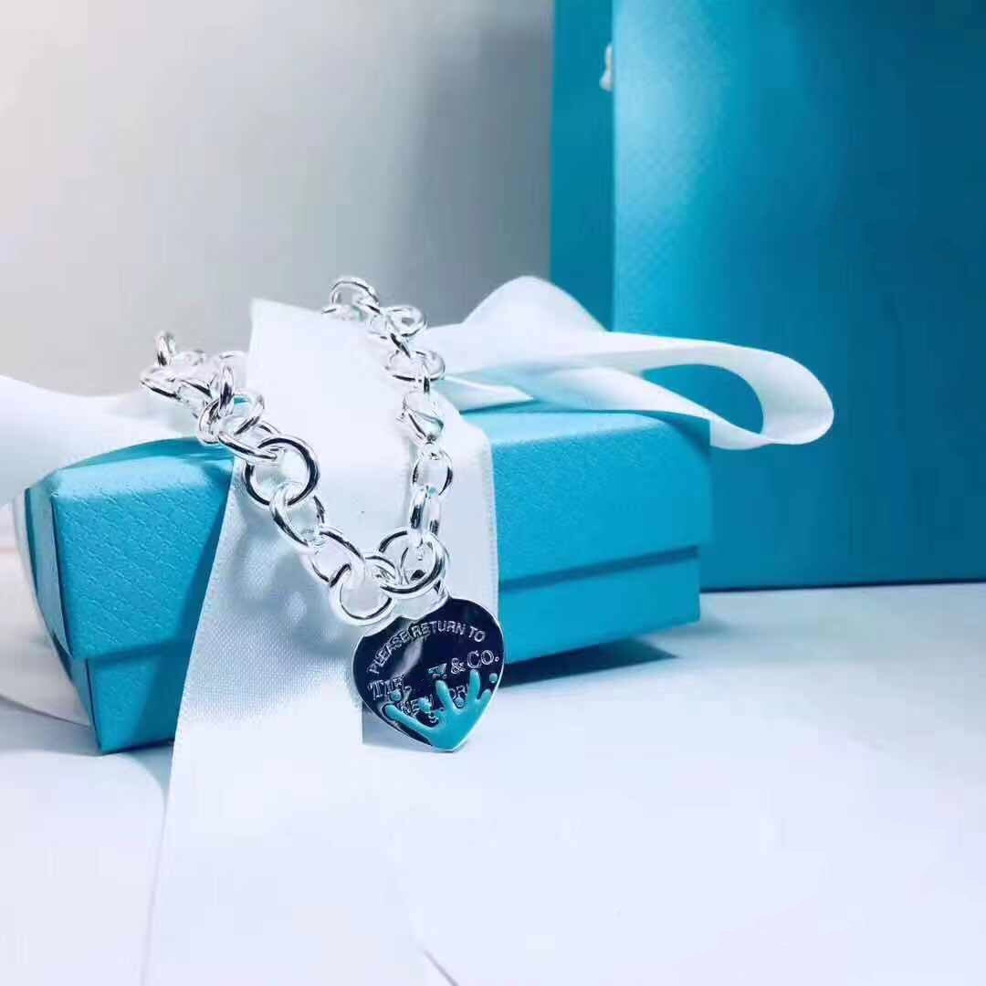 [Clover Jewelry]LOVE HEART RETURN TO TIF SILVER BRACELET