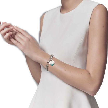 [Clover Jewelry]LOVE HEART RETURN TO TIF SILVER BRACELET