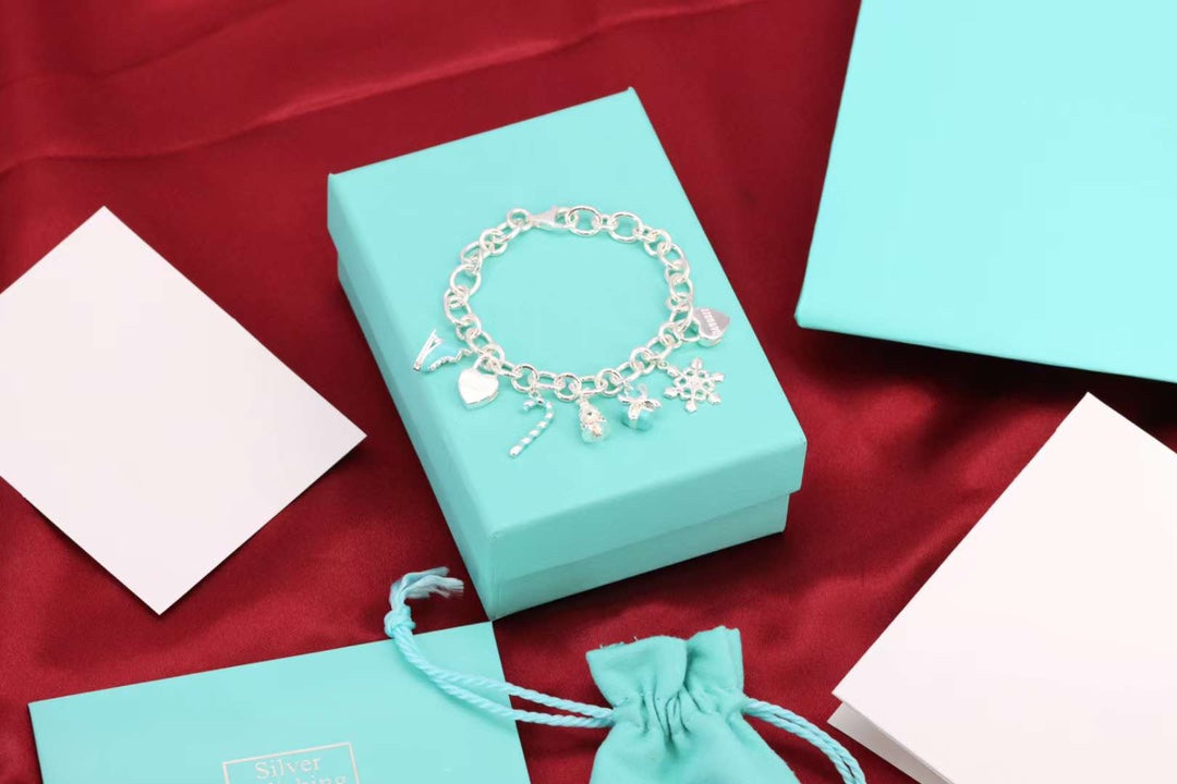 [Clover Jewelry]CHRISTMAS SILVER BRACELET