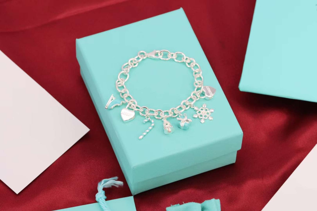 [Clover Jewelry]CHRISTMAS SILVER BRACELET