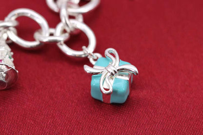 [Clover Jewelry]CHRISTMAS SILVER BRACELET