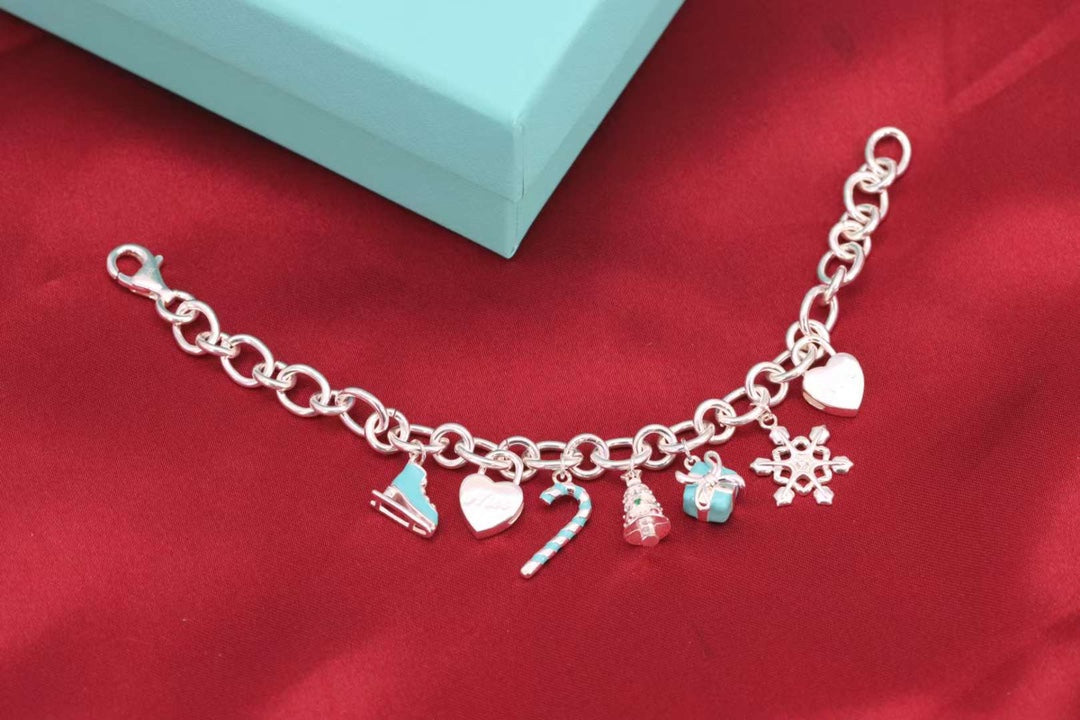 [Clover Jewelry]CHRISTMAS SILVER BRACELET
