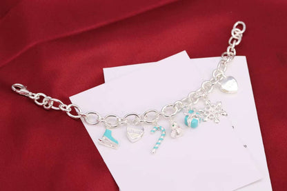 [Clover Jewelry]CHRISTMAS SILVER BRACELET