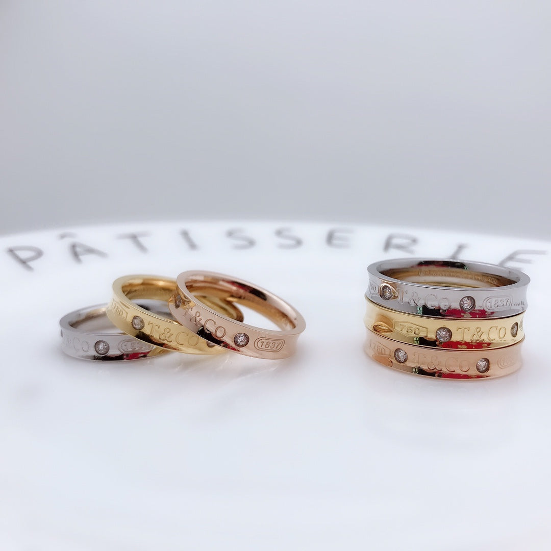 [Clover Jewelry]DOUBLE DIAMOND RING