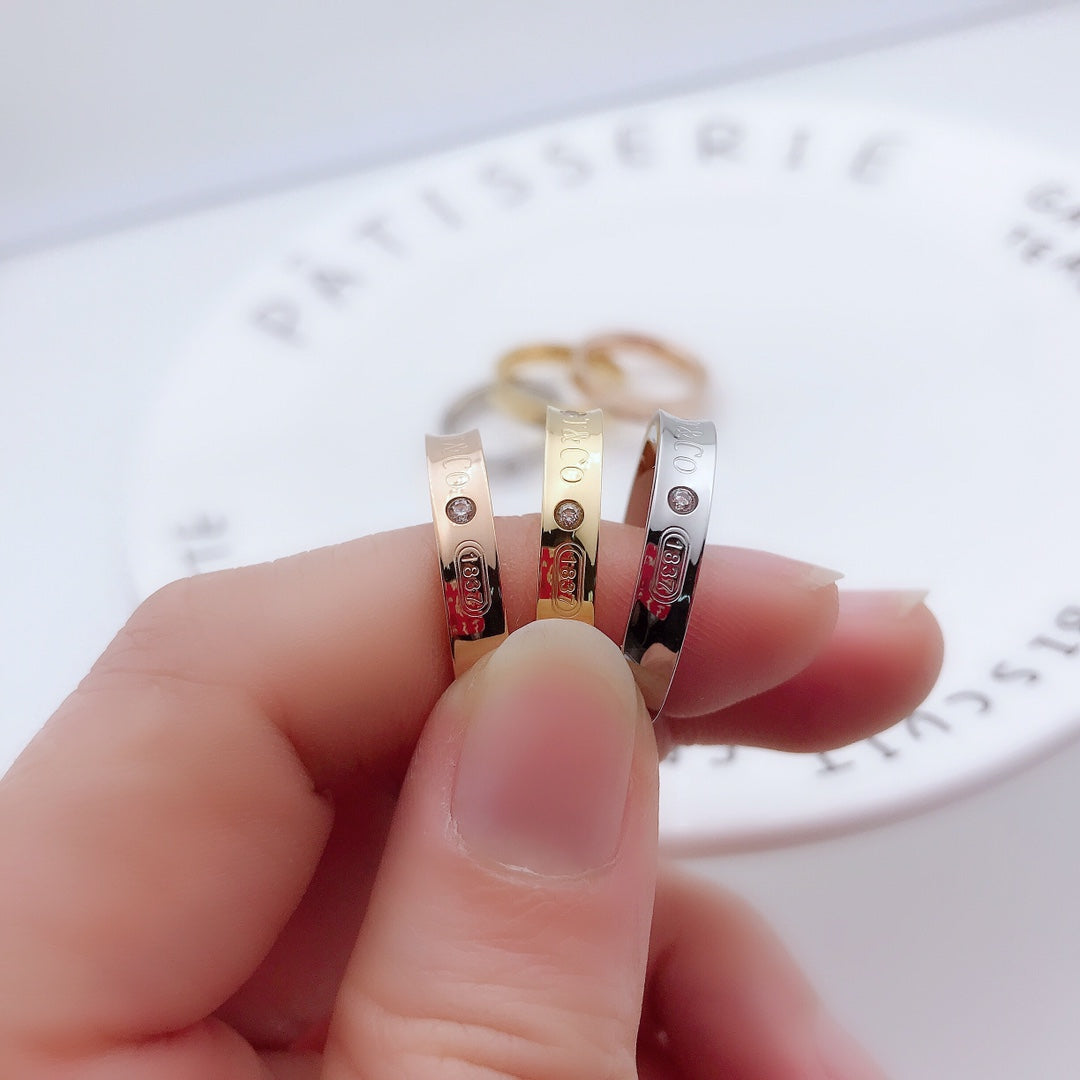 [Clover Jewelry]DOUBLE DIAMOND RING