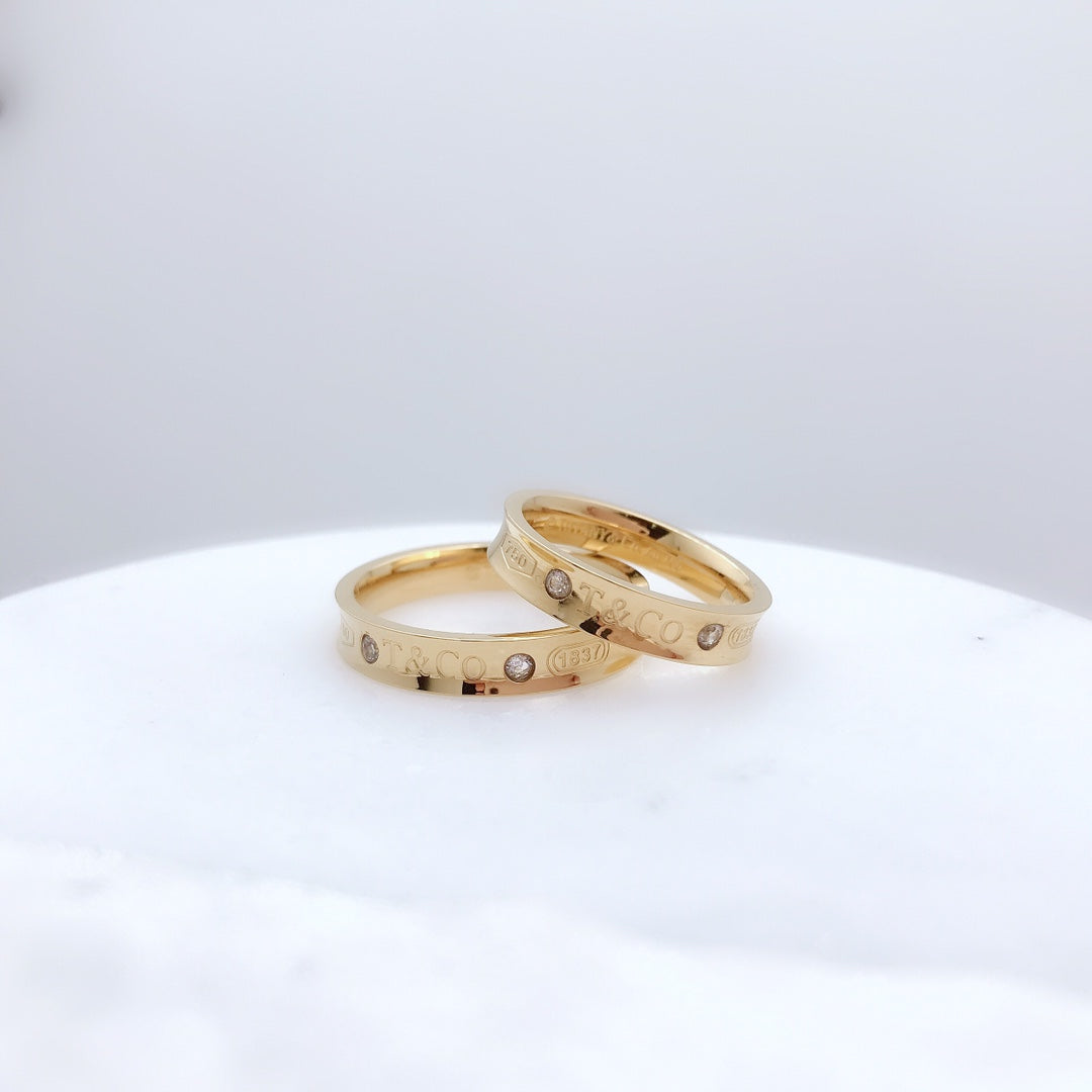 [Clover Jewelry]DOUBLE DIAMOND RING