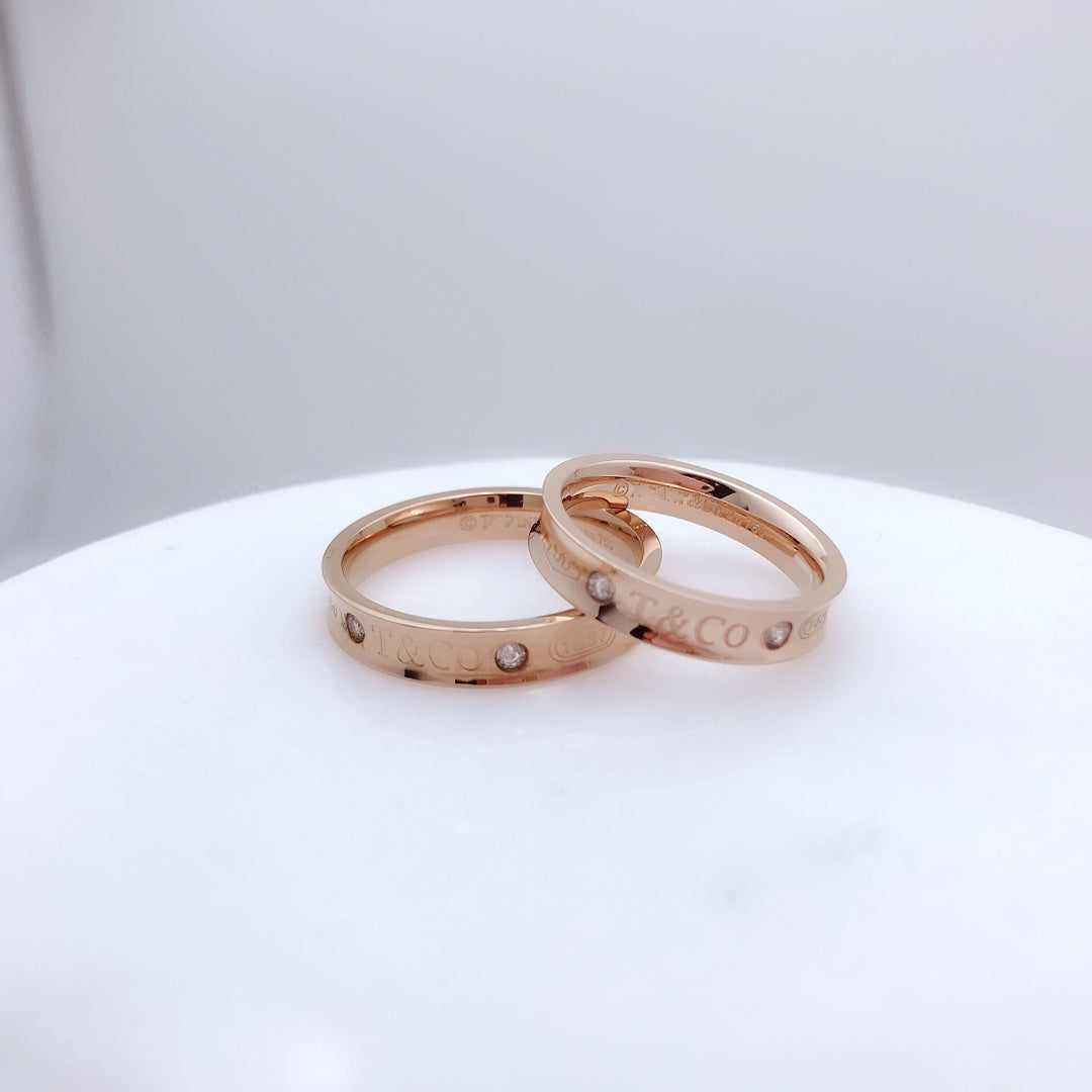 [Clover Jewelry]DOUBLE DIAMOND RING