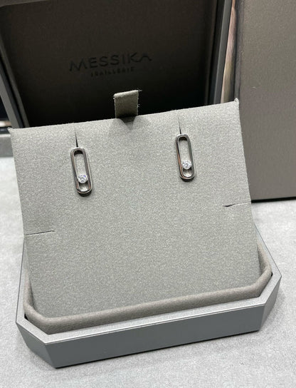 [⭐Clover Jewelry]MOVE UNO SMALL 1 DIAMOND EARRINGS