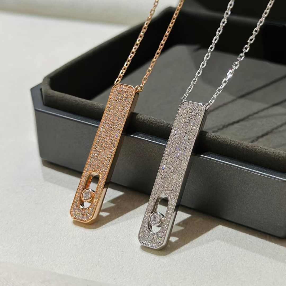 [⭐Clover Jewelry]MY FIRST DIAMOND PAVED NECKLACE