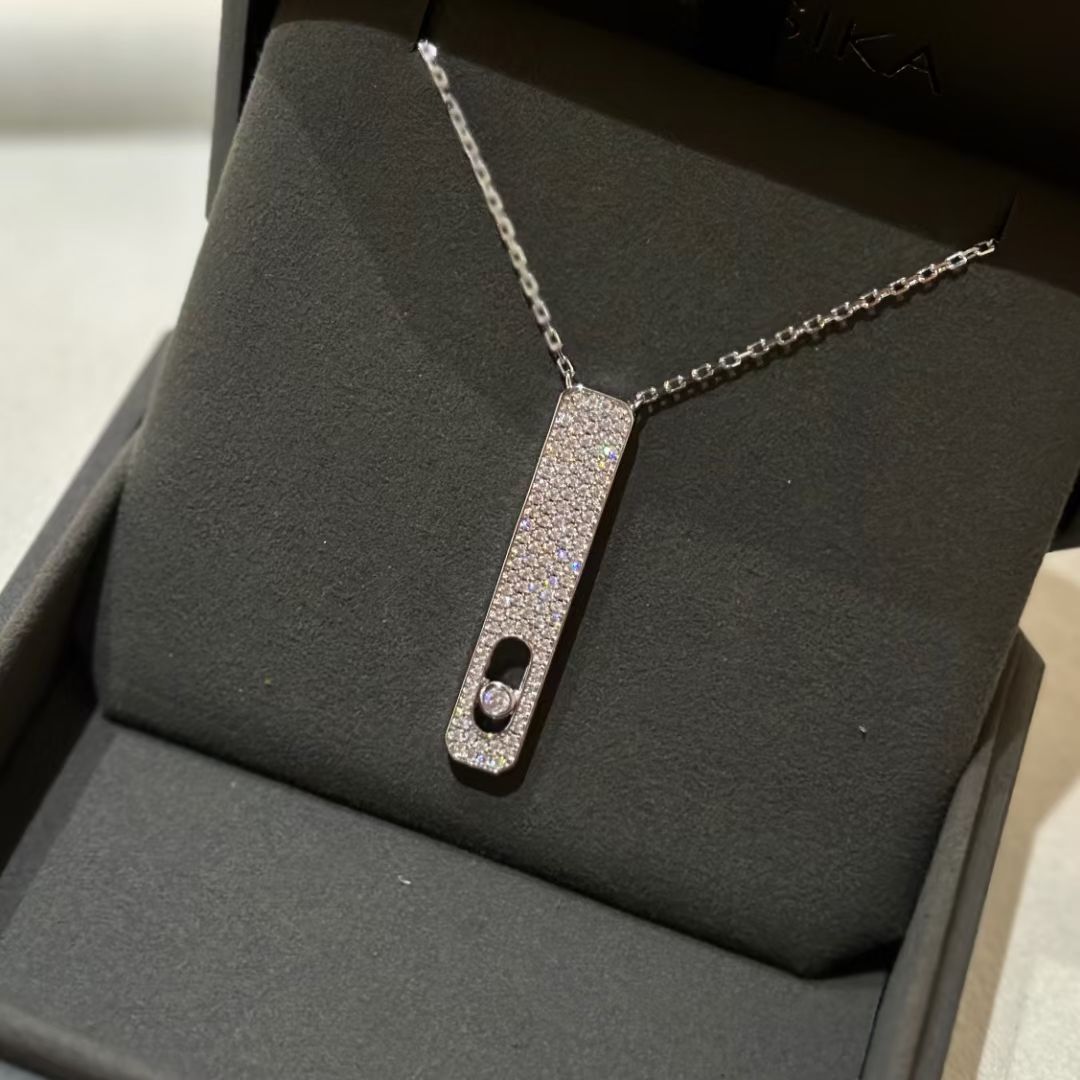 [⭐Clover Jewelry]MY FIRST DIAMOND PAVED NECKLACE