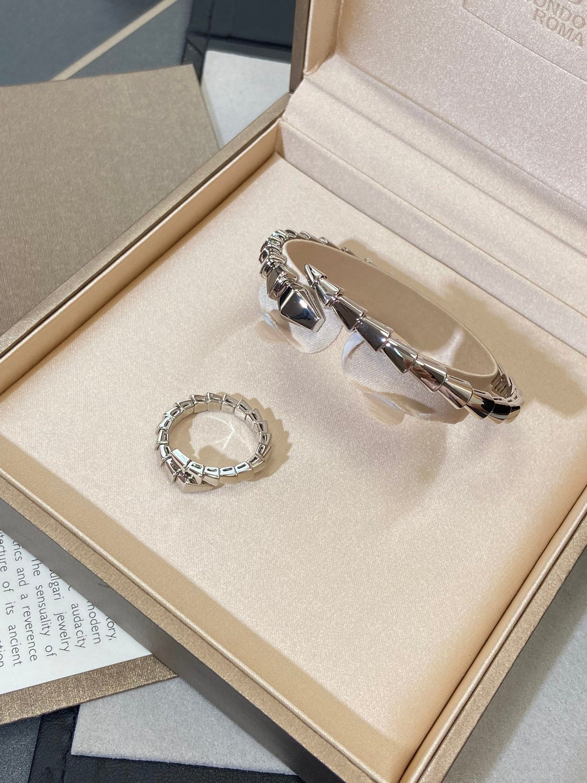 [⭐Clover Jewelry]SERPENTI VIPER SILVER BRACELET