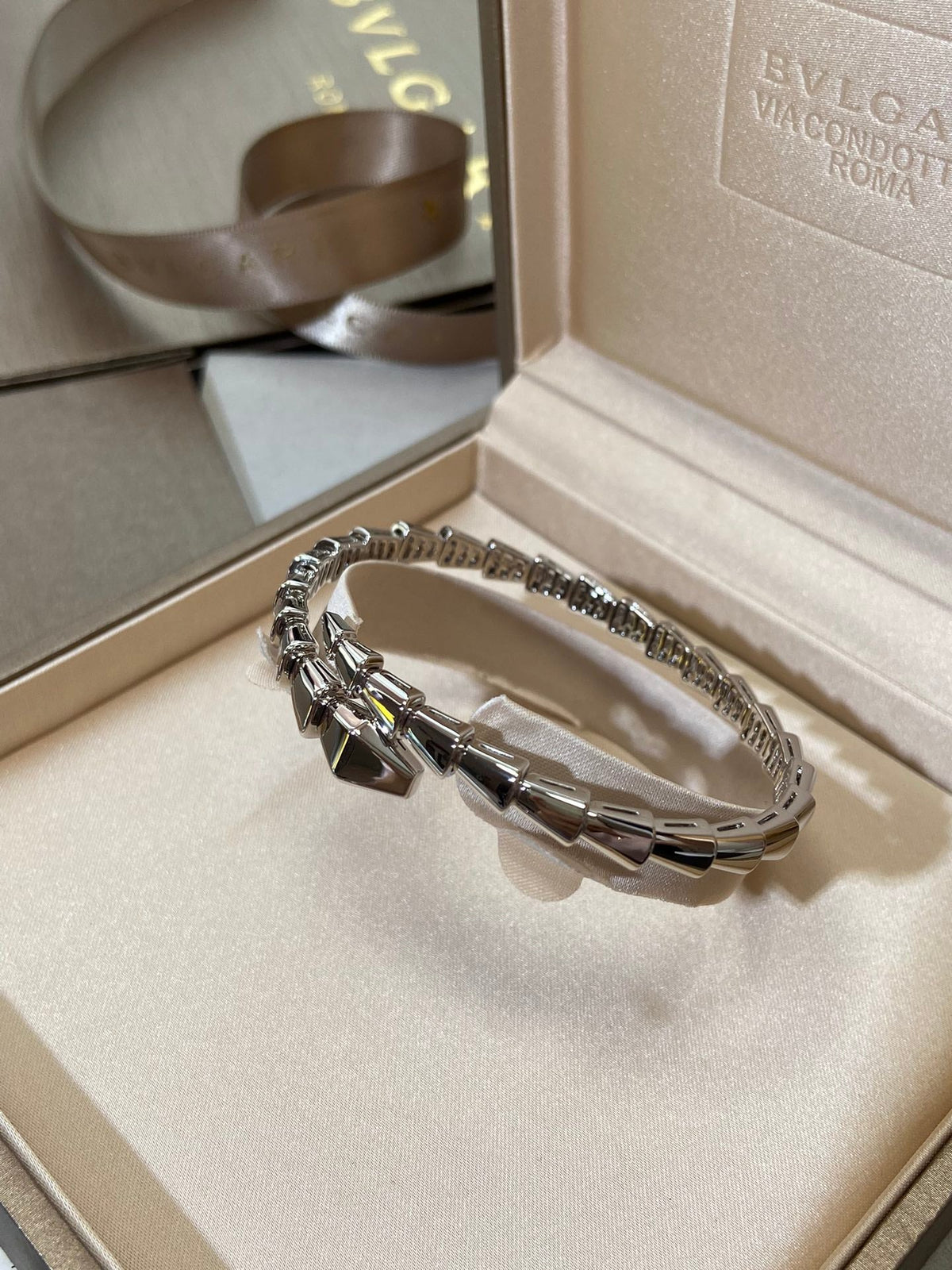 [⭐Clover Jewelry]SERPENTI VIPER SILVER BRACELET