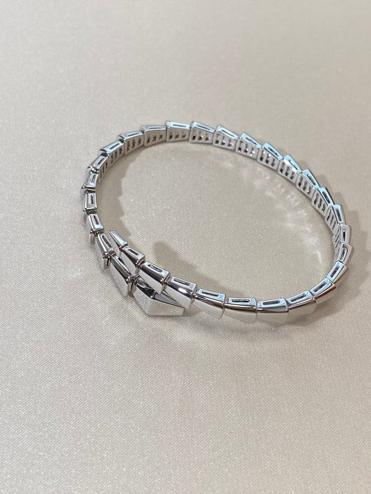 [⭐Clover Jewelry]SERPENTI VIPER SILVER BRACELET