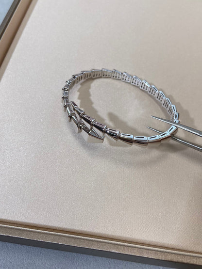 [⭐Clover Jewelry]SERPENTI VIPER SILVER BRACELET