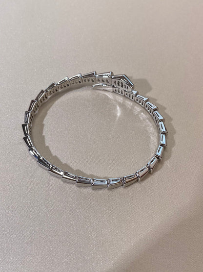 [⭐Clover Jewelry]SERPENTI VIPER SILVER BRACELET