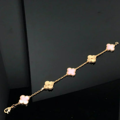 [⭐Clover Jewelry] CLOVER 5 MOTIFS  PINK MOP BRACELET COLLECTION