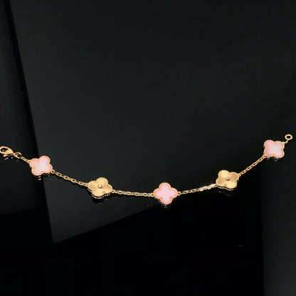 [⭐Clover Jewelry] CLOVER 5 MOTIFS  PINK MOP BRACELET COLLECTION