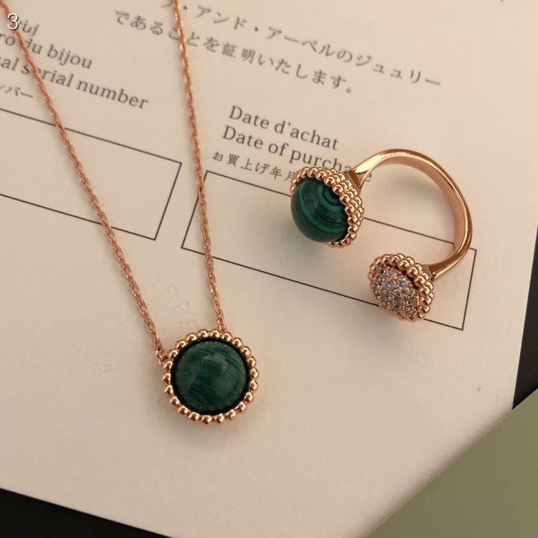 [⭐Clover Jewelry]PERLEE COULEURS DIAMOND ROSE GOLD BETWEEN THE FINGER RING