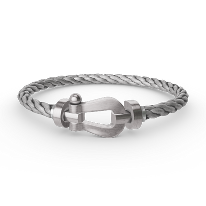 [⭐Clover Jewelry]FORCE LARGE HORSESHOE NO DIAMOND BRACELET SILVER