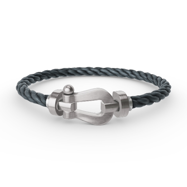 [⭐Clover Jewelry]FORCE LARGE HORSESHOE NO DIAMOND BRACELET SILVER