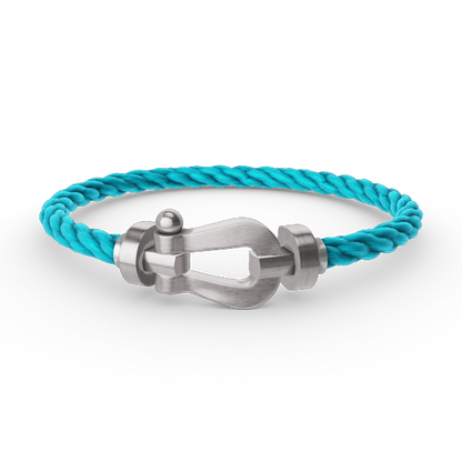[⭐Clover Jewelry]FORCE LARGE HORSESHOE NO DIAMOND BRACELET SILVER