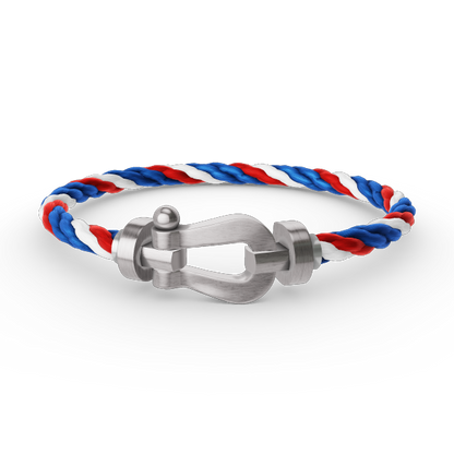 [⭐Clover Jewelry]FORCE LARGE HORSESHOE NO DIAMOND BRACELET SILVER