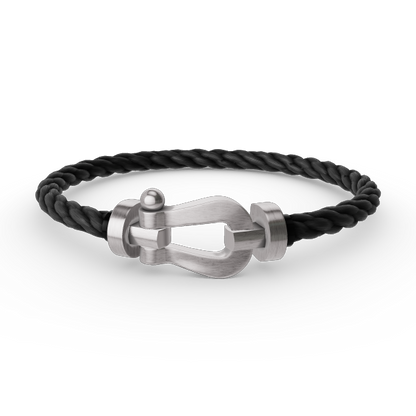 [⭐Clover Jewelry]FORCE LARGE HORSESHOE NO DIAMOND BRACELET SILVER