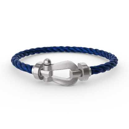 [⭐Clover Jewelry]FORCE LARGE HORSESHOE NO DIAMOND BRACELET SILVER