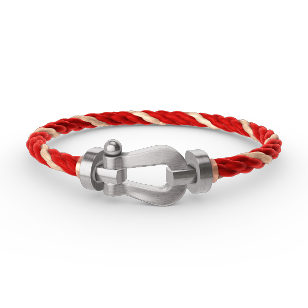 [⭐Clover Jewelry]FORCE LARGE HORSESHOE NO DIAMOND BRACELET SILVER
