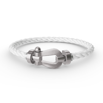 [⭐Clover Jewelry]FORCE LARGE HORSESHOE NO DIAMOND BRACELET SILVER
