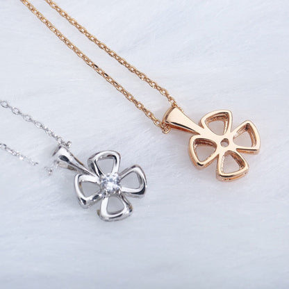 [⭐Clover Jewelry]FIOREVER NECKLACE DIAMOND CENTER