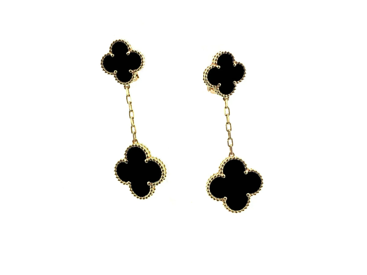 [⭐Clover Jewelry]CLOVER 2 MOTIFS  EARRINGS (MULTIPLE CHOICESC