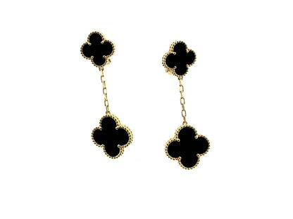 [⭐Clover Jewelry]CLOVER 2 MOTIFS  EARRINGS (MULTIPLE CHOICESC