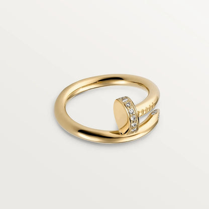 [⭐Clover Jewelry]JUSTE RING 2.65MM GOLD DIAMOND