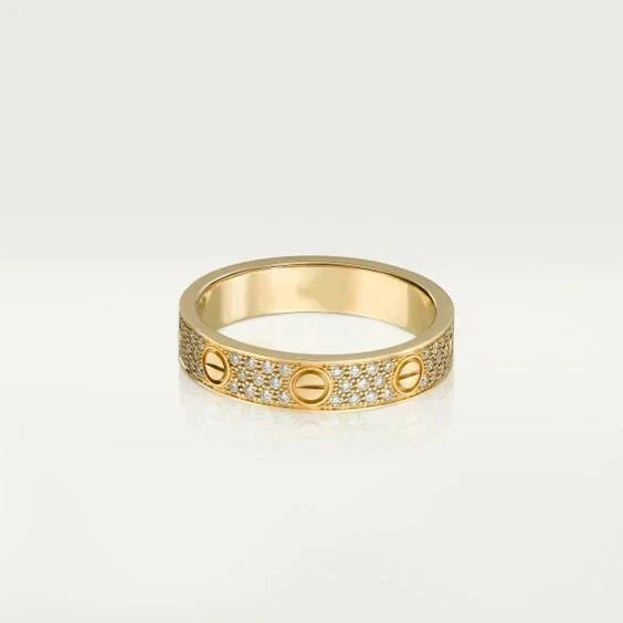 [⭐Clover Jewelry]LOVE RING 3.6MM DIAMOND PAVED