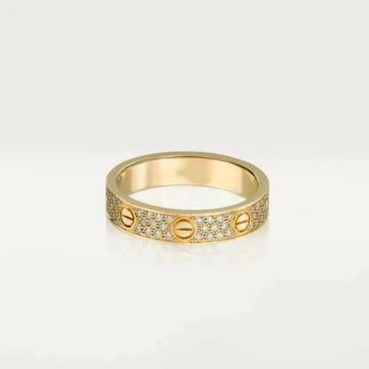 [⭐Clover Jewelry]LOVE RING 3.6MM DIAMOND PAVED