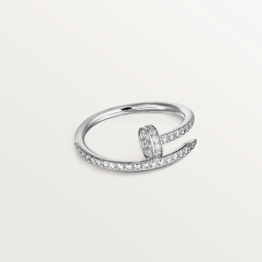 [⭐Clover Jewelry]JUSTE RING 1.8MM SILVER DIAMONDS
