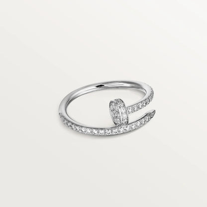 [⭐Clover Jewelry]JUSTE RING 1.8MM SILVER DIAMONDS