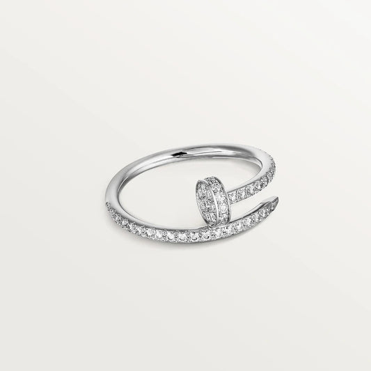 [⭐Clover Jewelry]JUSTE RING 1.8MM SILVER DIAMONDS