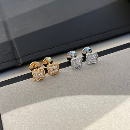 [⭐Clover Jewelry]CLOVER MINI DIAMOND STUD EARRINGS