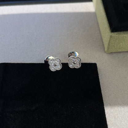 [⭐Clover Jewelry]CLOVER MINI DIAMOND STUD EARRINGS