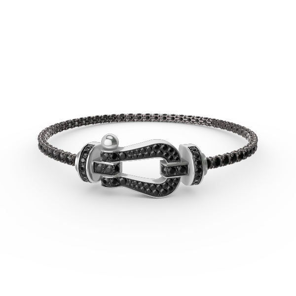 [⭐Clover Jewelry]FORCE  LARGE HORSESHOE FULL DIAMOND TENNIS BRACELET